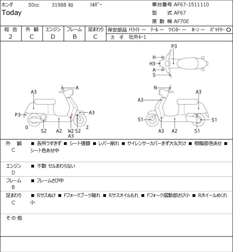 Карта повреждений