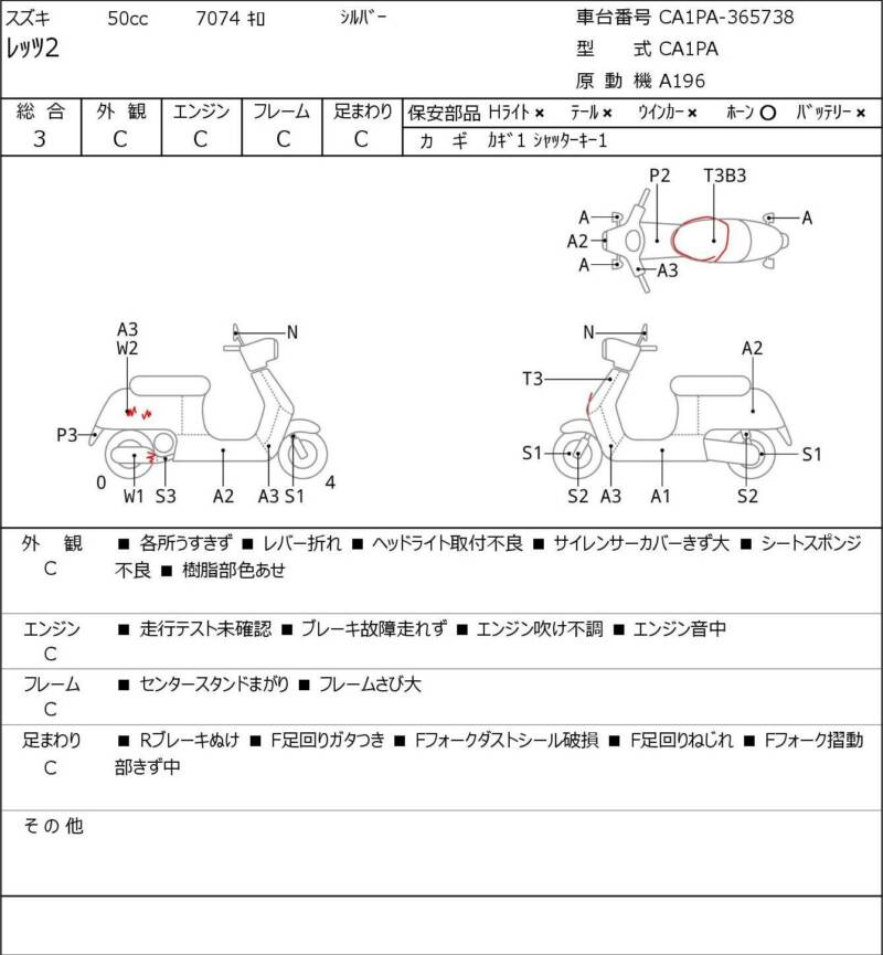 Карта повреждений