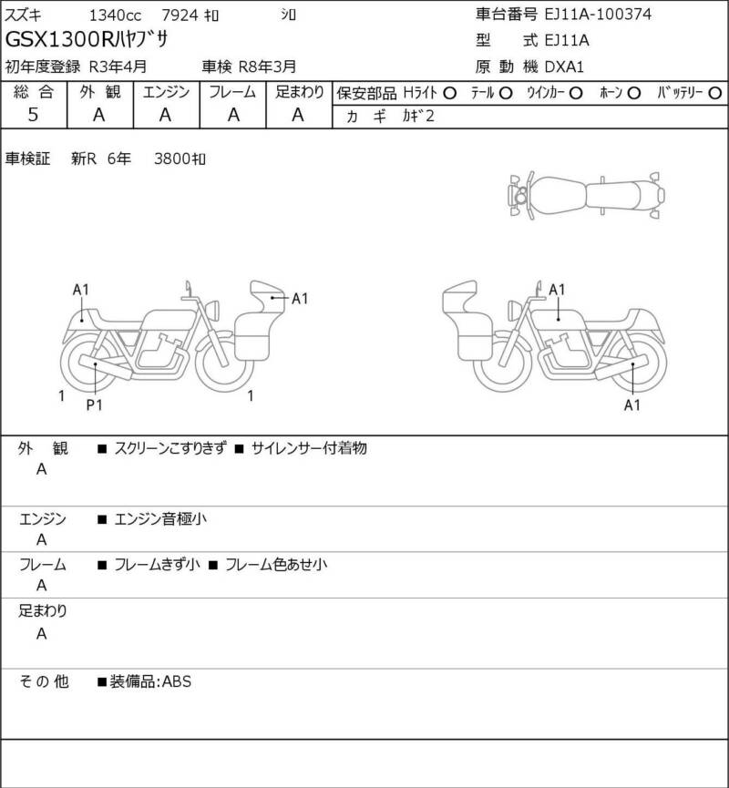 Карта повреждений