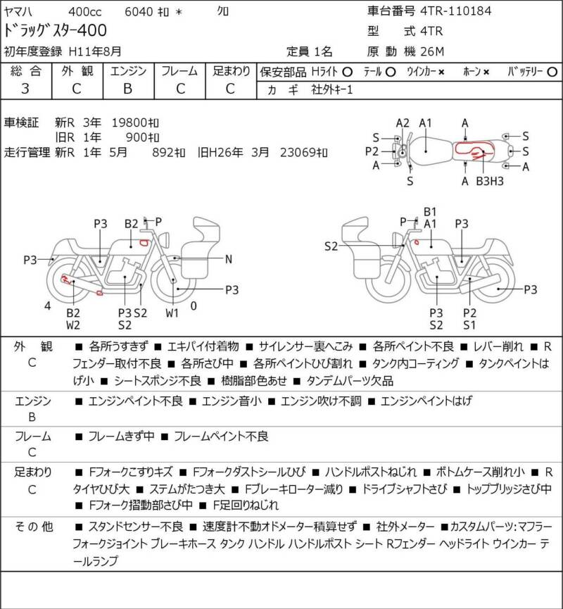 Карта повреждений