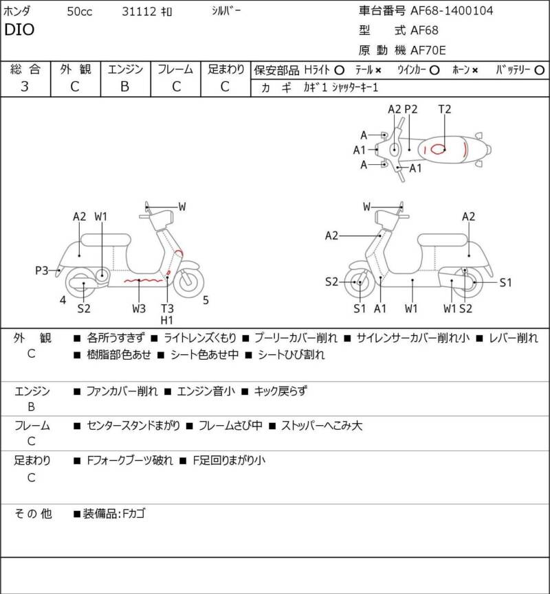 Карта повреждений