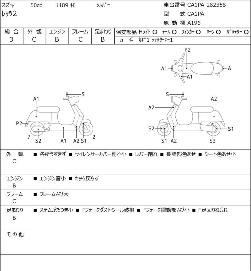 Карта повреждений