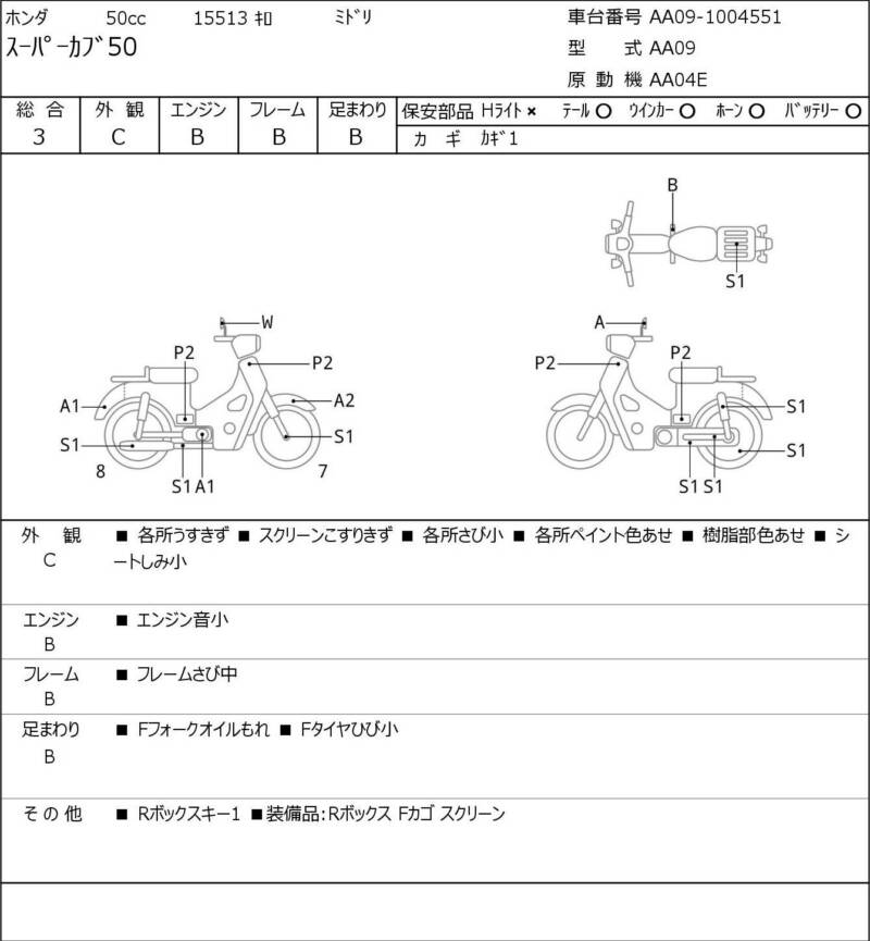 Карта повреждений