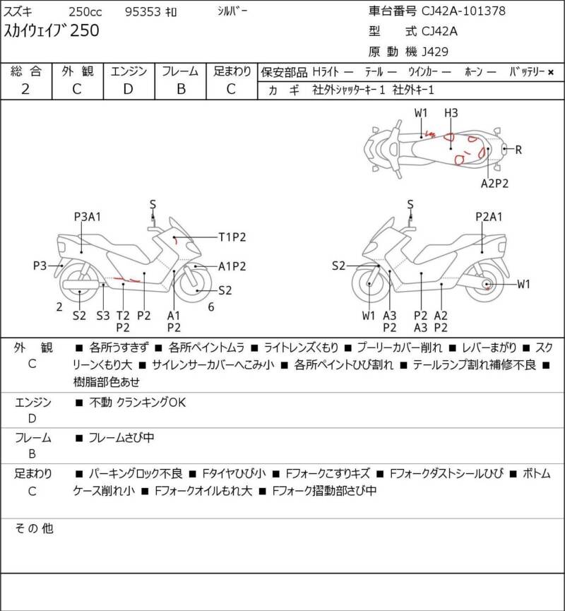 Карта повреждений