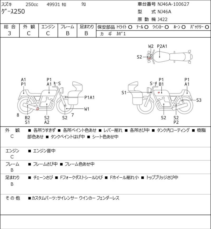 Карта повреждений