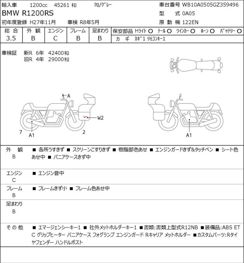 Карта повреждений