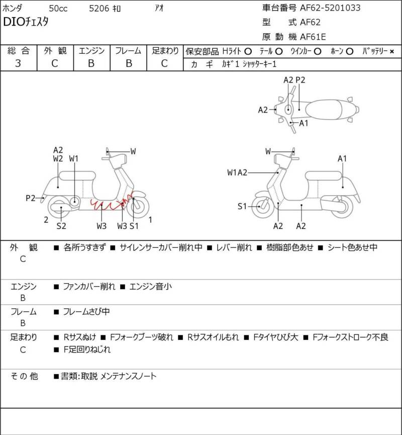 Карта повреждений