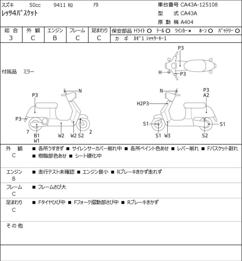 Карта повреждений