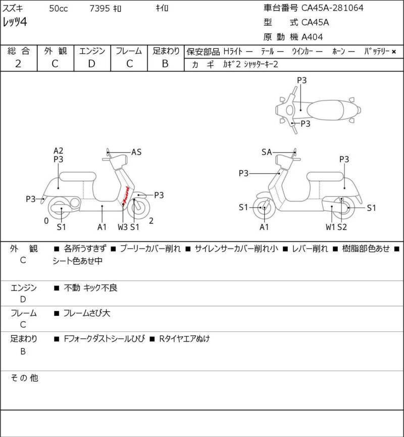 Карта повреждений