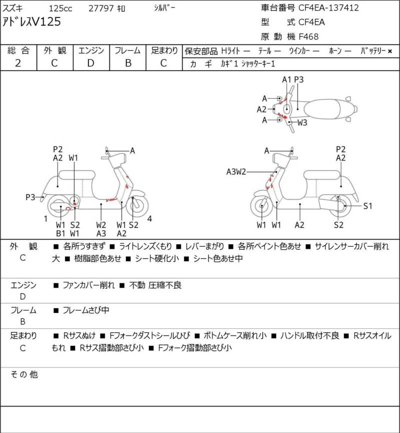 Карта повреждений