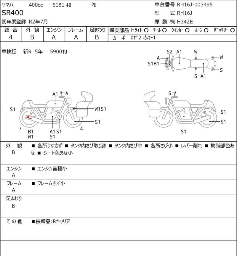 Карта повреждений