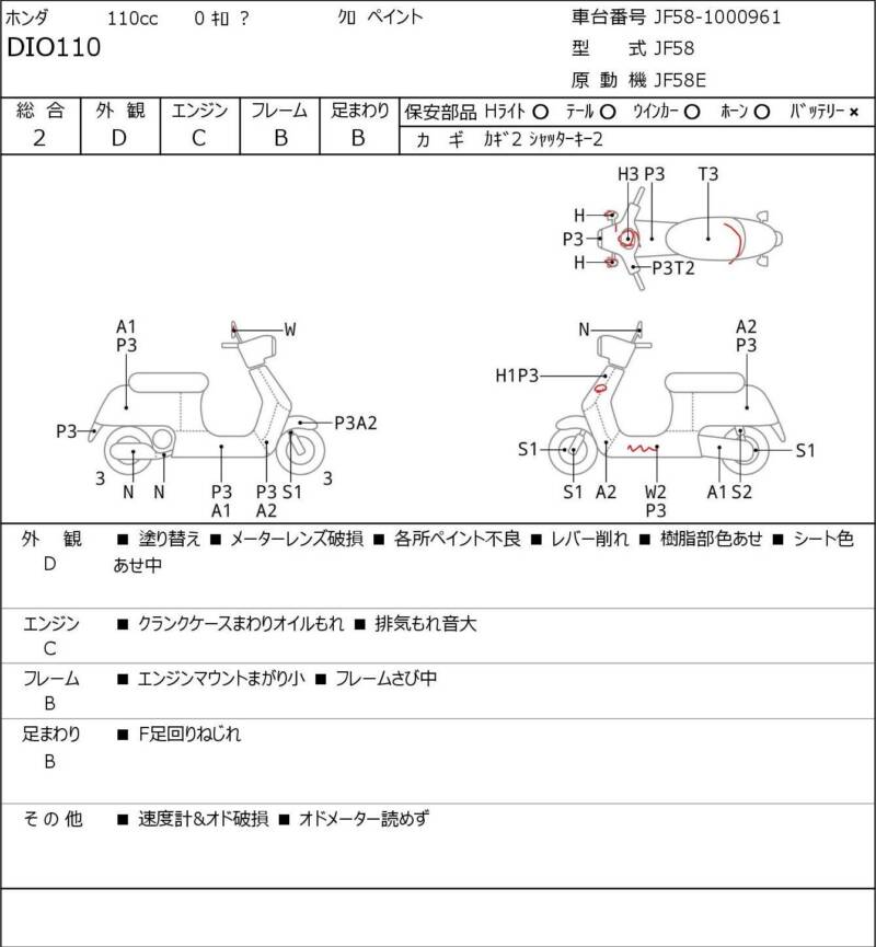 Карта повреждений
