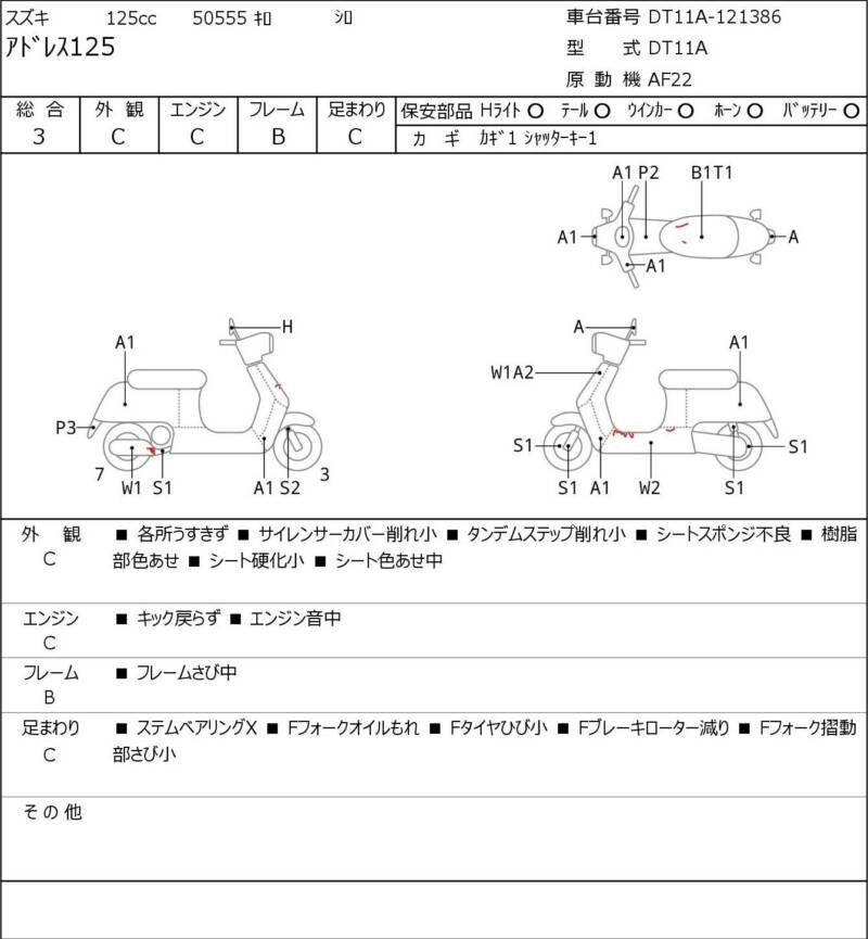 Карта повреждений