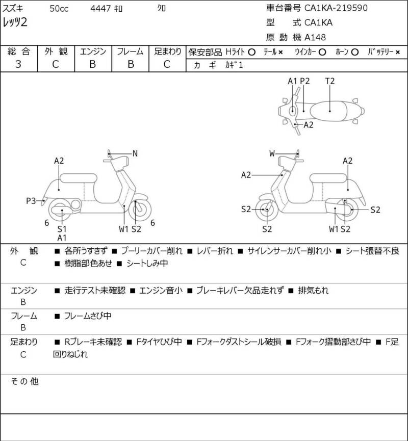 Карта повреждений
