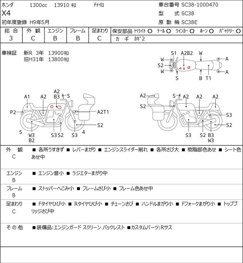 Карта повреждений