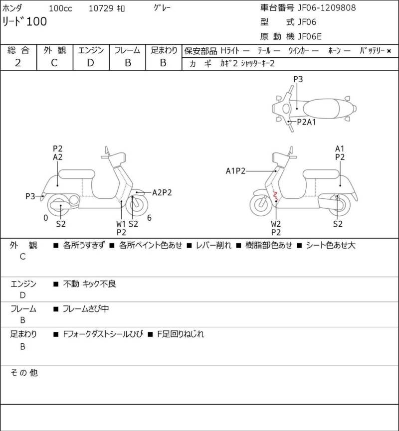Карта повреждений