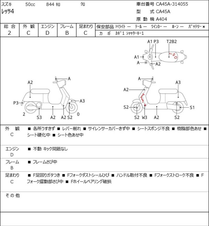 Карта повреждений