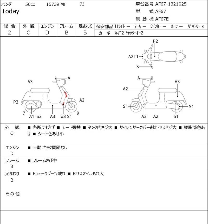Карта повреждений