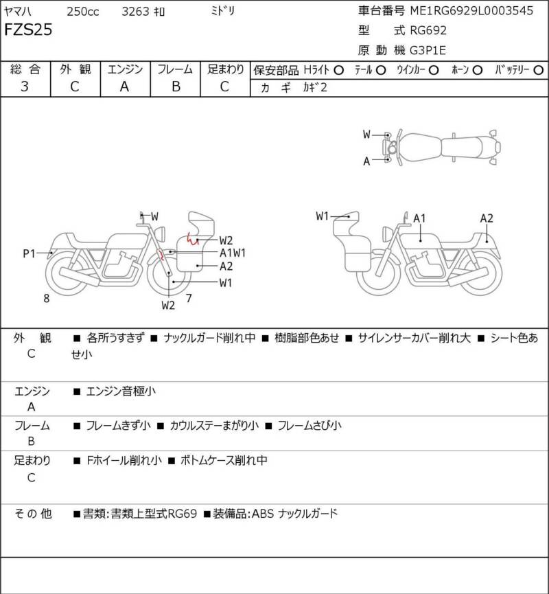Карта повреждений
