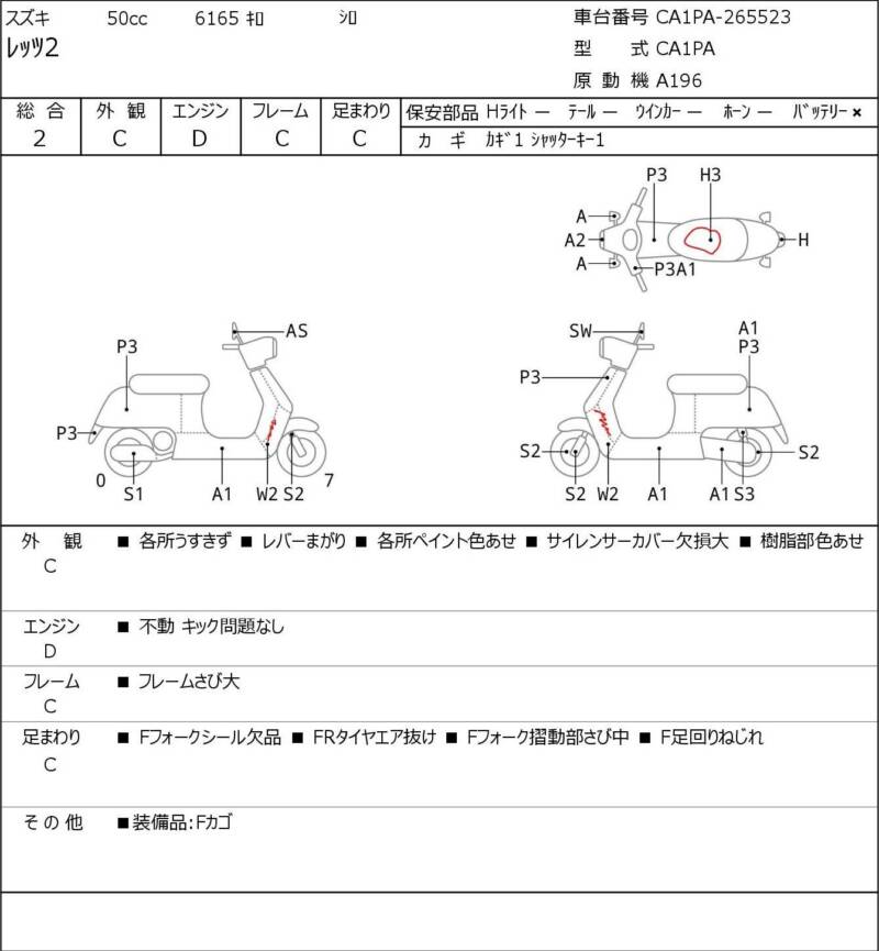 Карта повреждений