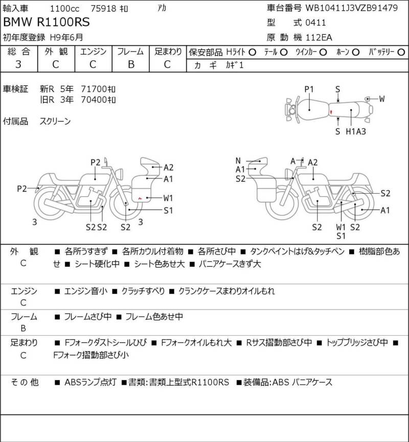 Карта повреждений