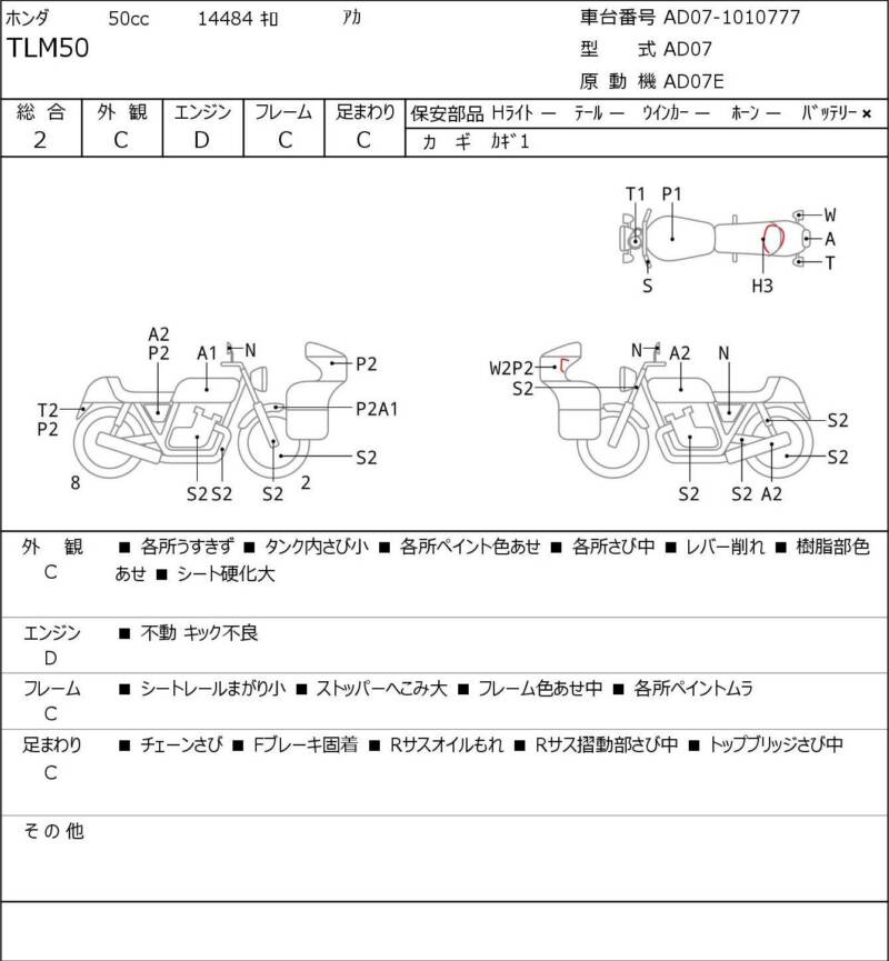 Карта повреждений