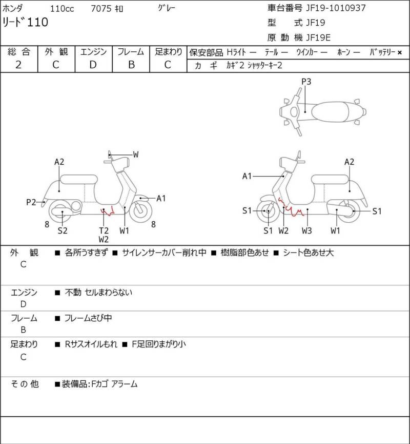 Карта повреждений
