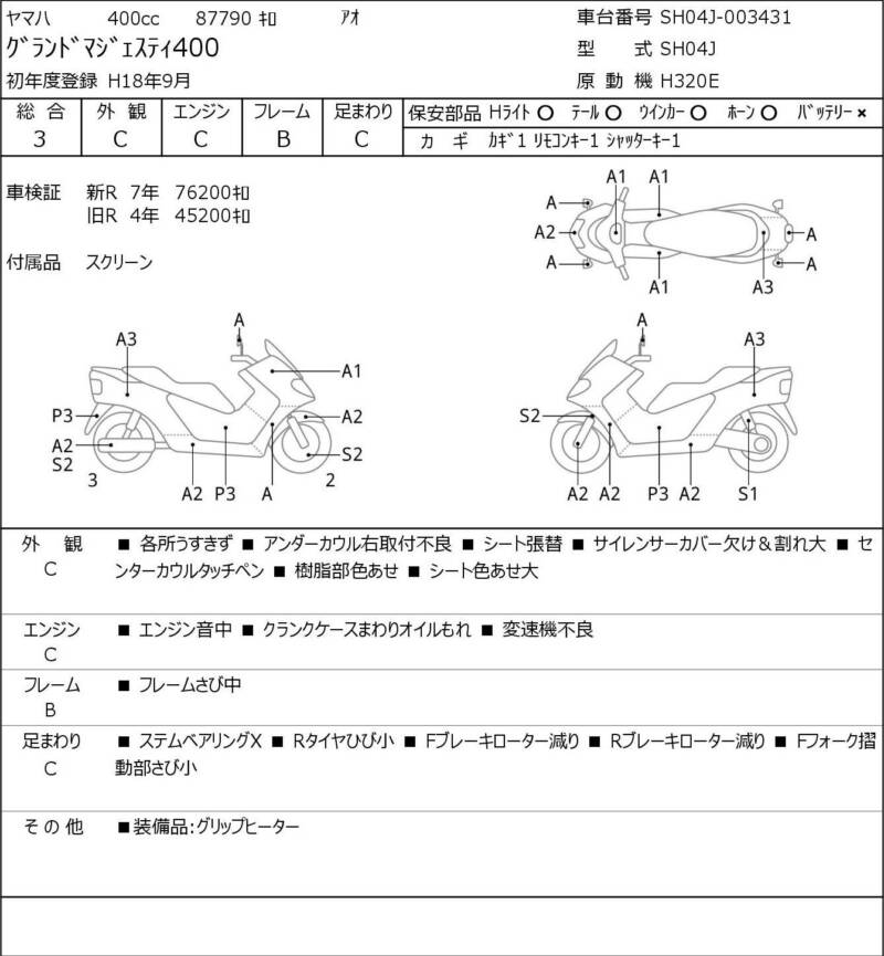 Карта повреждений