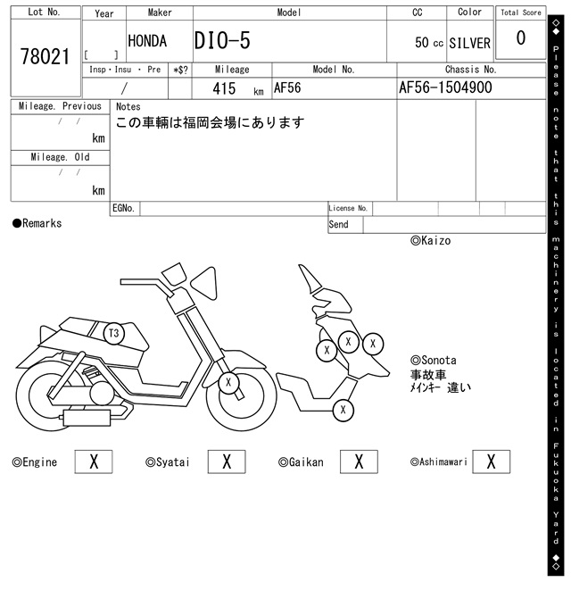 Карта повреждений