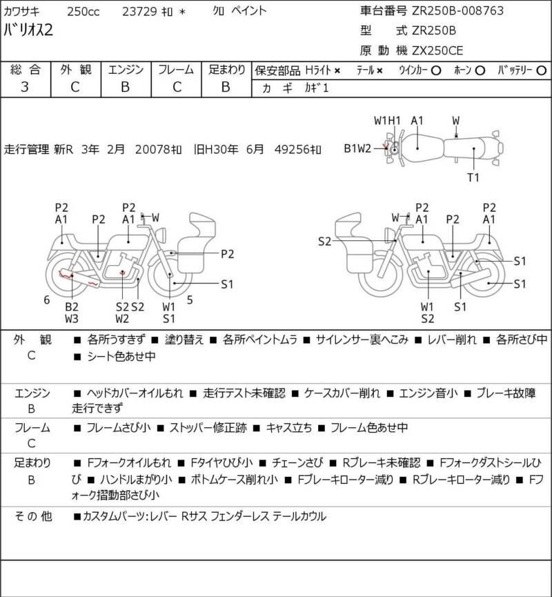 Карта повреждений