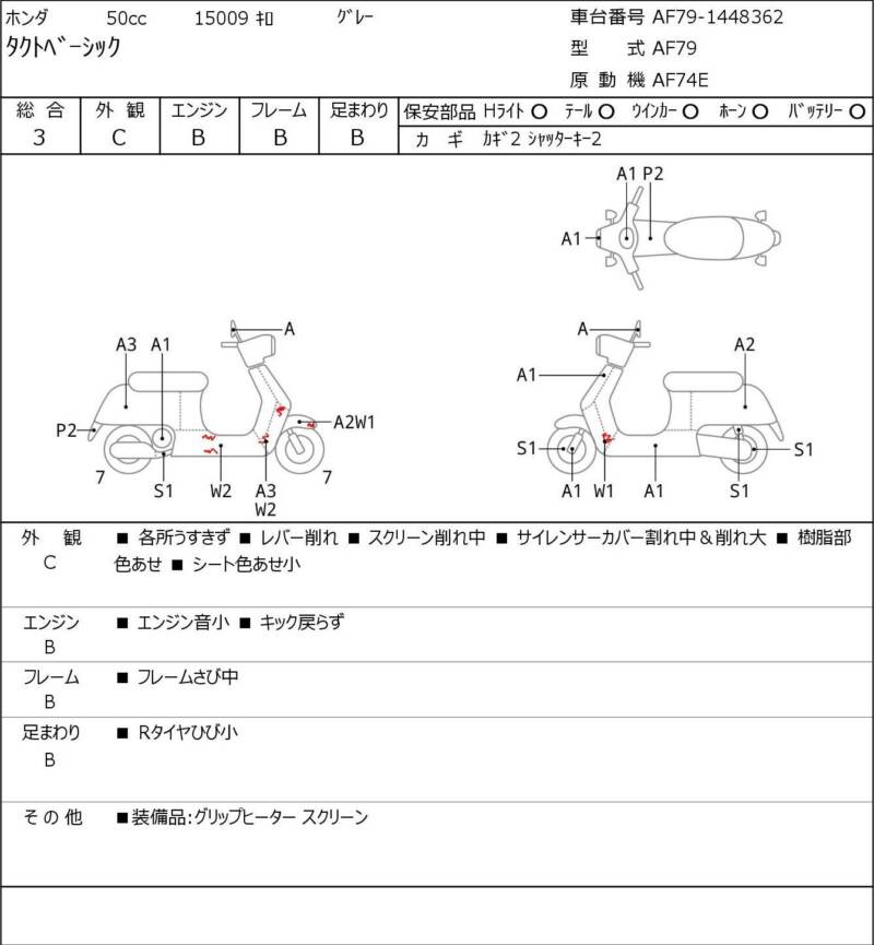 Карта повреждений