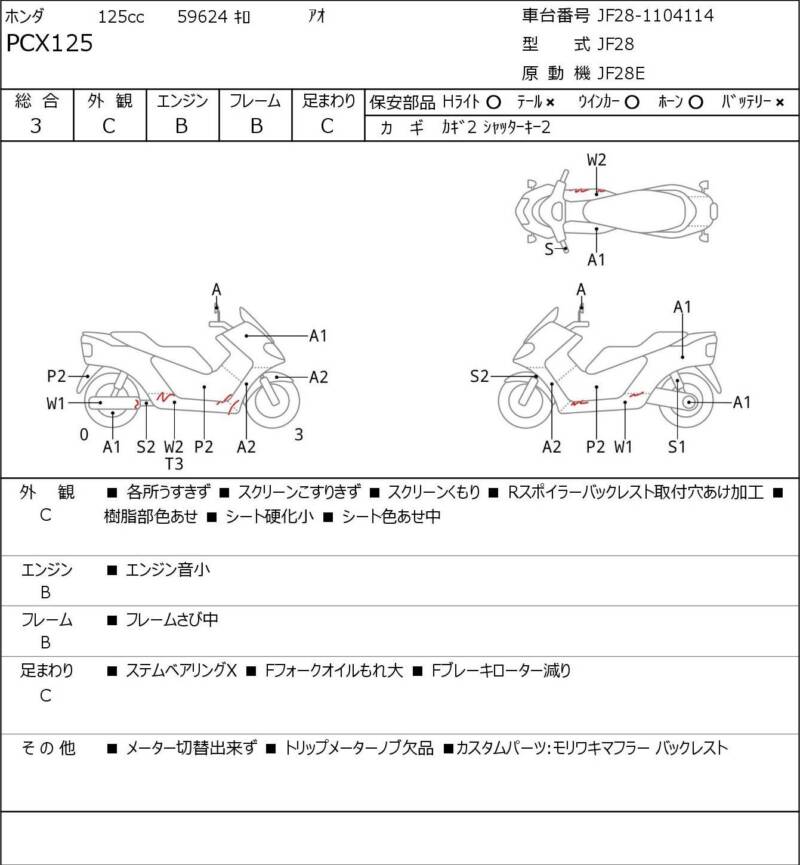 Карта повреждений