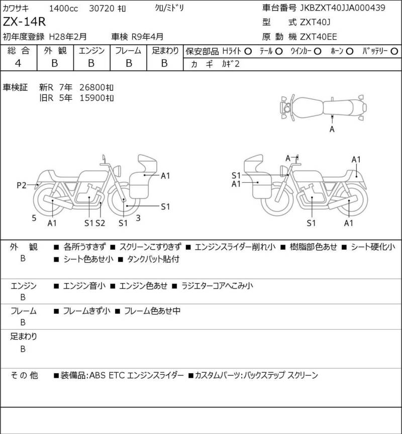 Карта повреждений
