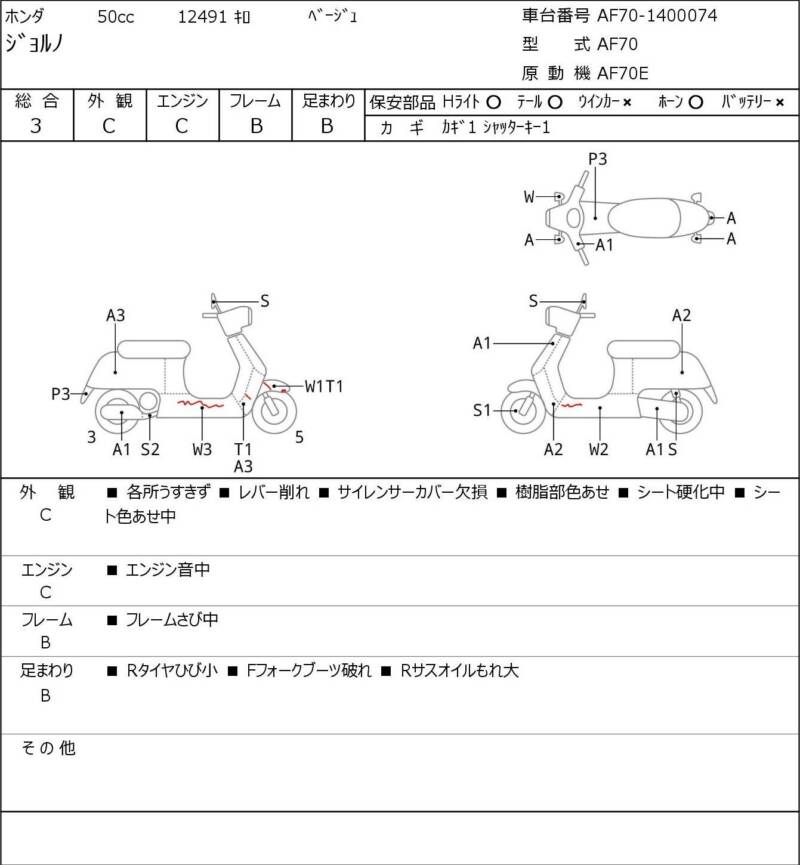 Карта повреждений
