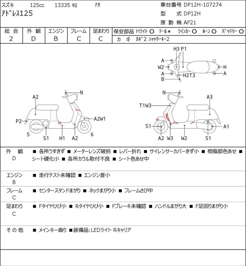 Карта повреждений
