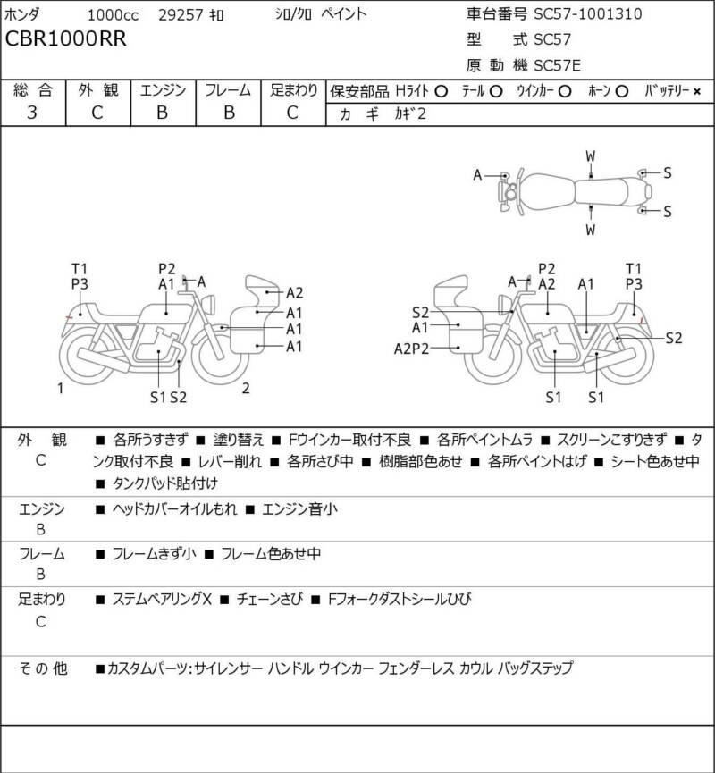 Карта повреждений