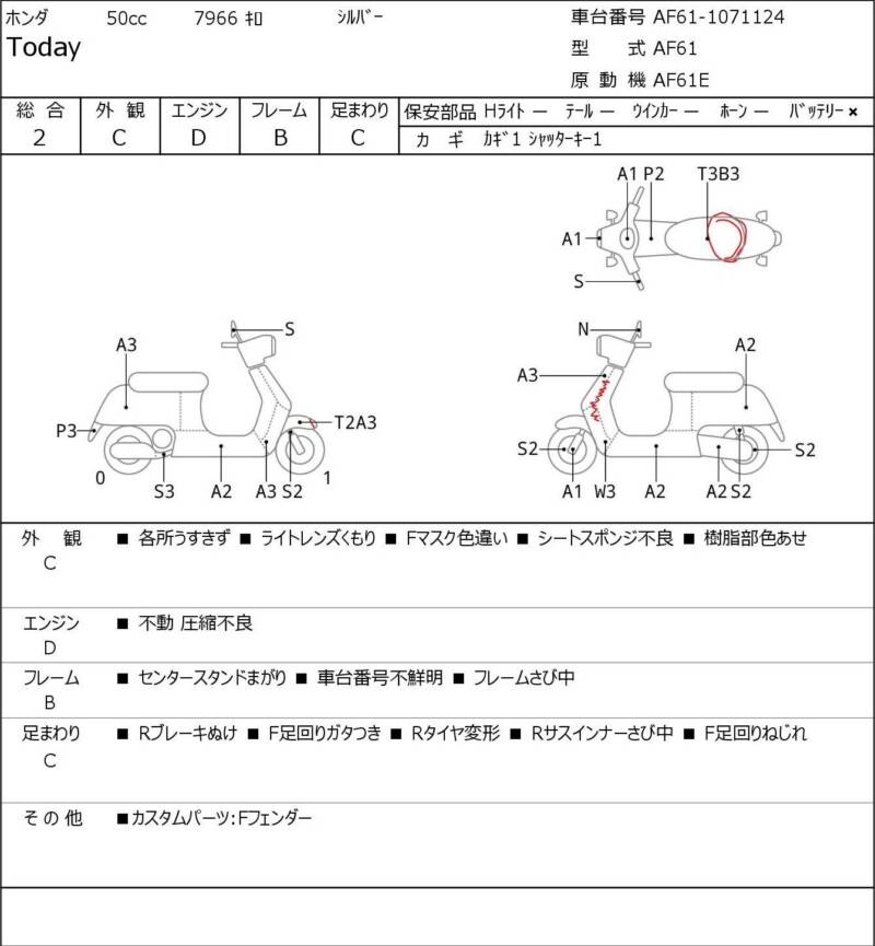 Карта повреждений