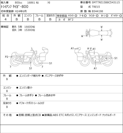 Triumph TIGER 800 2012