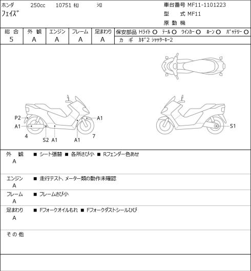 Honda PHASE250 2011